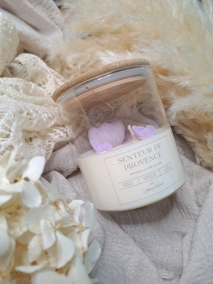 Grande bougie - Senteur de provence (Musc, lavande)