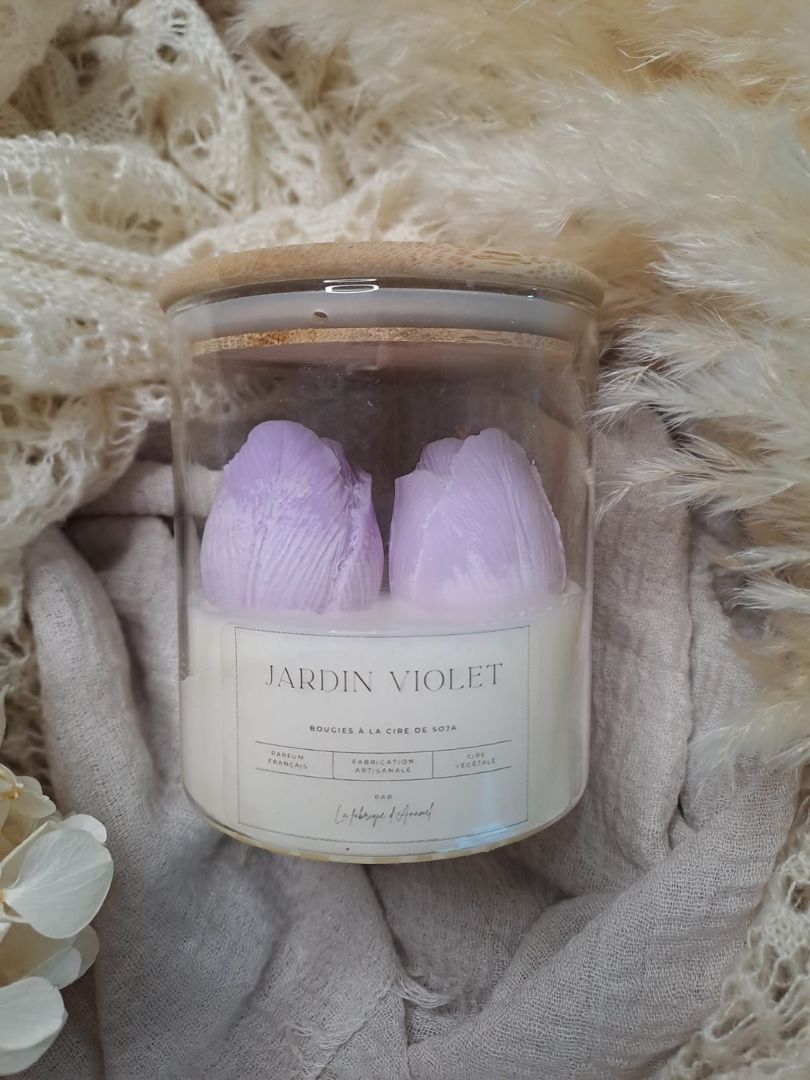 Grande bougie - Jardin violet (Violette)